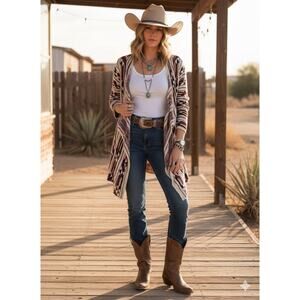 American Rag southwestern cardigan large